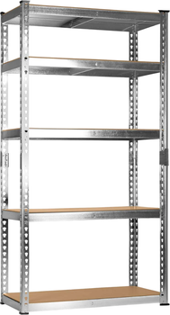 Regał metalowy Humberg HR-853 183 x 90 x 40 cm Srebny (5903890631871)