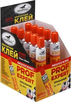 Контактний клей Display PROF EXPERT MUSTANG,30мл/бл (10шт/блок) MG23, шт