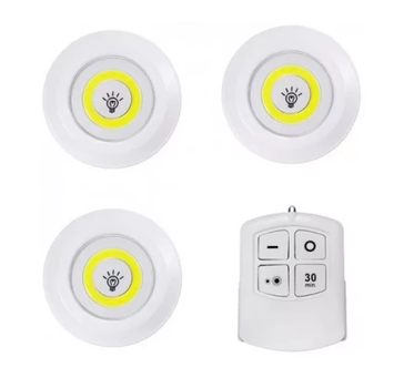 Комплект светодиодных LED ламп UKC BL 1012-3+1 COB с пультом