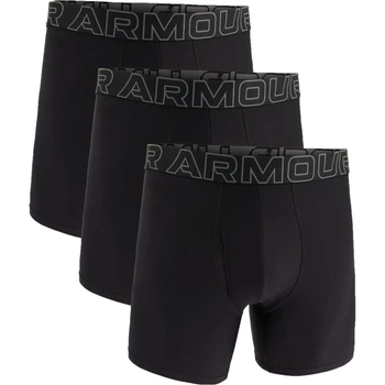 Трусы (боксерки) Under Armour PERFORMANCE TECH 6IN 3-PACK BOXERJOCK черные (3 штуки) M 1383878-001