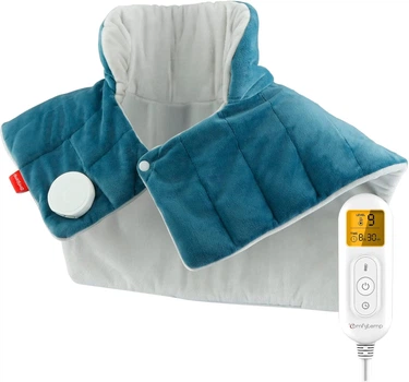 Comfytemp K9015 - Электрическая грелка для шеи и плеч, полный вес 1 кг, 9 уровней нагрева, автоматическое отключение 0,5-9 часов