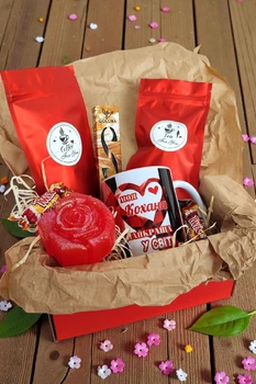 Подарунковий набір "Для Коханої" №1 – Chaban Souvenir – на День Народження, на 8 Березня, на будь-яке свято. Подарунок для Дружини, Жінки, Коханої, Дівчини 1105