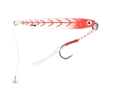 Пилькер Golden Catch Dasher 209 Glow 10g с поводком и тройником для ловли саргана, ставриди, луфаря, жереха, судака