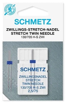 Игла двойная Schmetz для эластических тканей 2.5/75 916803508