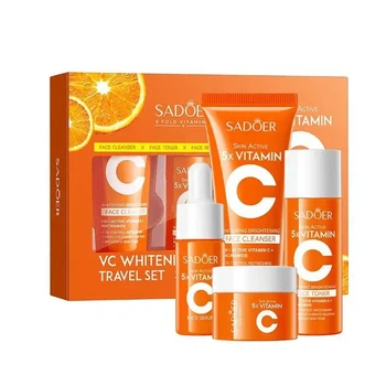 Міні -набір косметики для обличчя 4в1 SADOER Vitamin C