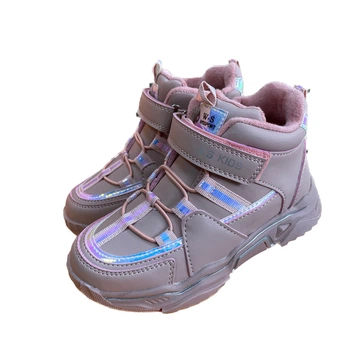 Демісезонні черевики з екошкіри для дівчинки Weestep 5821 рожеві 30