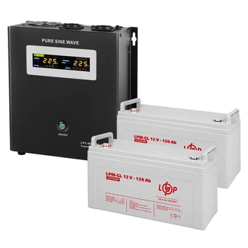 Комплект резервного питания LP (LogicPower) ИБП + гелевая батарея (UPS W1500 + АКБ GL 3300W)