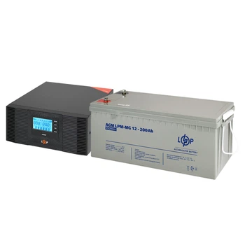Комплект резервного питания LP (LogicPower) ИБП + мультигелевая батарея (UPS B1500 + АКБ MG 2400W)