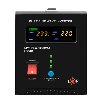 ИБП LogicPower LPY-PSW-1000VA+ (700Вт) 10A/15A с правильной синусоидой