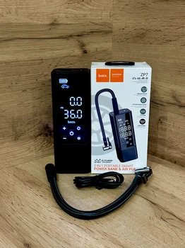 Авто компрессор Hoco ZP7 c LED фонарем 10.3 bar 5000mAh
