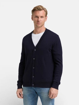 Кардиган чоловічий Tom Tailor 1048019-13160 L Knitted Navy Melange (4069402012833)