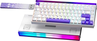 Магнитная Игровая AULA HERO 84 HE Белая Клавиатура, 0.01mm, Rapid Trigger, 75%, 8K, RGB