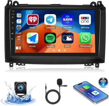 Автомобильная магнитола для Mercedes-Benz B200 2008-2011, Android 2+32GB, Apple CarPlay, Android Auto