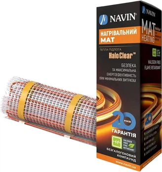 Мат нагрівальний Navin HaloClear 190/600 двожильний для систем опалення 3.0м кв, 0.5х6.0м 600Вт 230В (41-001032-0600)