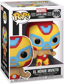 Фигурка Эль Герой Инвикто (Железный Человек) - Funko Pop! MARVEL: LUCHADORES - EL HEROE INVICTO #709