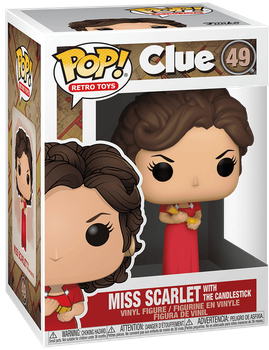 Фигурка Мисс Скарлет с подсвечником - Funko Pop! GAMES: CLUE - MISS SCARLET #49