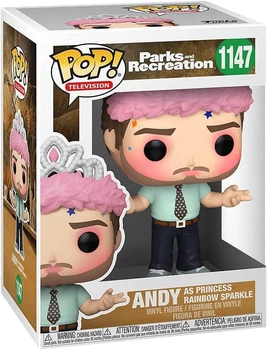 Фигурка Энди Дуайер в образе принцессы Радужной Искры — Funko Pop! TELEVISION: PARKS AND RECREATION — ANDY AS PRINCESS RAINBOW SPARKLE #1147