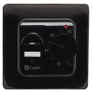 Терморегулятор механічний Castle RTC 70.26 чорний матовий