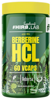 Дієтична добавка HIRO.LAB Берберин гідрохлорид для травлення 450 мг 60 капсул (5060727122862)