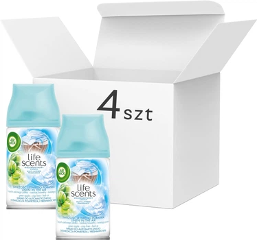 Odświeżacz powietrza Air Wick Freshmatic Linen in the Air 4x250 ml (5900627055184/4)