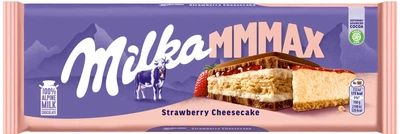 Шоколад Milka с чизкейком, клубникой и печеньем 300 г (7622210678171)