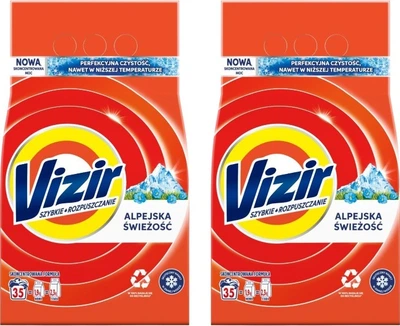 Proszek do prania Vizir Alpine Fresh 2 x 1.925 kg (8006540971291/2)