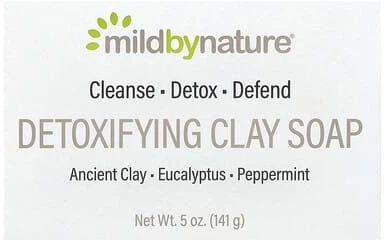 Очищувальне мило Mild By Nature Detoxifying Clay Bar Soap 141 г (898220017409)