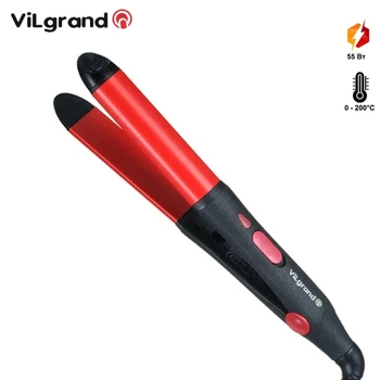 Плойка ViLgrand VHS-120 Red щипцы для завивки волос