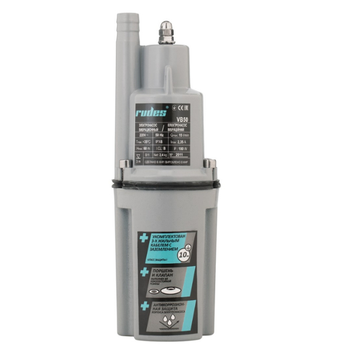 Насос колодезный RUDES вибрационный VB50 180Вт Hmax 50м 0.9м³/ч с верхним забором воды DG-57510