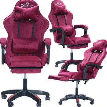 Кресло геймерское DIEGO ALCANTARA PRO Cherry