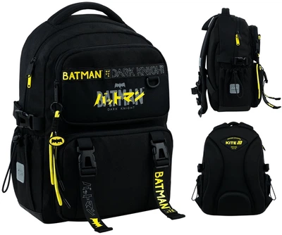 Рюкзак шкільний Kite 1022M DC Comics для хлопчика Чорний 39x28x12.5см 13 л легкий Ортопедичний 1-4 клас Ergo Kids (DC26-1022M)