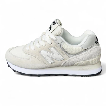 Женские кроссовки повседневные NB 574 Classic Beige White 39 (25,0 см) Бежевый