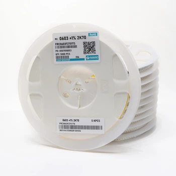 Резисторы SMD 0603 на бобине 1/10 Вт / RF0603-2K70-FJ / 2.7 кОм / 1% / 5000 шт