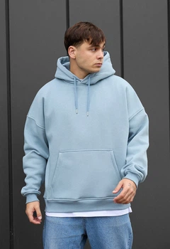 Худі Staff light blue oversize fleece XS