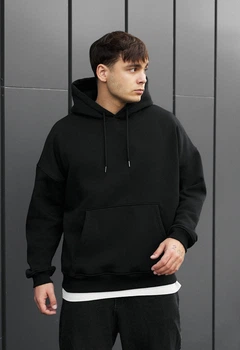 Худі Staff black oversize fleece S