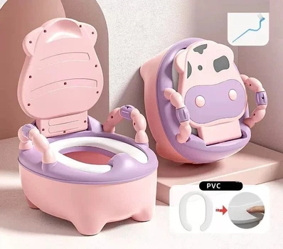 Детский горшок унитаз Bimbo 8236-48 с мягким сиденьем, розовое
