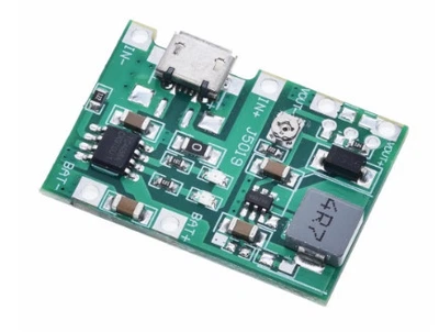 Повышающий модуль повербанка Micro USB USB 5V 2A с выводом под фонарик