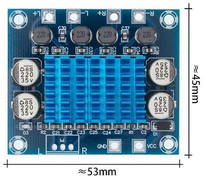 Усилитель звука Аудио TPA3110 2 Х 30W Стерео (XH-A232) DC 8-26V 3A