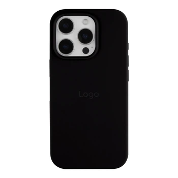 Противоударный Чехол Silicone Case Full Size (AA) для iPhone 16 Pro Max 18.Black