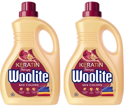 Рідкий засіб для прання Woolite Keratin Therapy Mix Colors для кольорових речей з кератином 2 x 1800 мл (5900627090444/2)