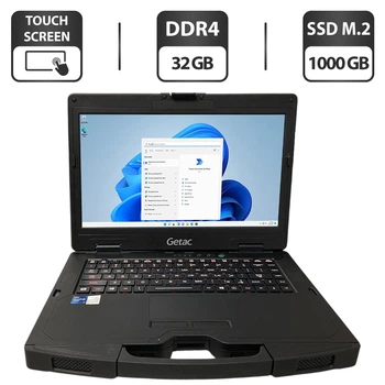 Защищенный ноутбук Getac S410 G4 / 14" (1920x1080) IPS Touch / Intel Core i7-1185G7 (4 (8) ядра по 4.8 GHz) / 32 GB DDR4 / 1000 GB SSD M.2 / Intel Iris Xe Graphics / WebCam / Без стилуса б/у