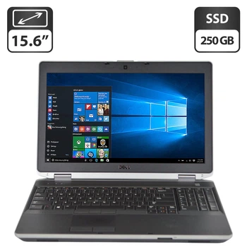 Ноутбук Б-клас Dell Latitude E6530 / 15.6" (1366x768) TN / Intel Core i7-3520M (2 (4) ядра по 2.9 - 3.6 GHz) / 8 GB DDR3 / 250 GB SSD / Intel HD Graphic 4000 / WebCam / DVD-ROM б/в