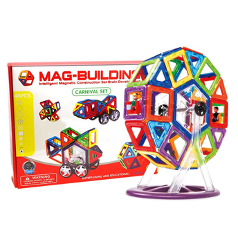 Магнітний 3D конструктор Mag Building для дітей 48 деталей