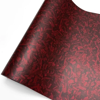 Матовая кованая виниловая пленка для авто ширина 40 см длина 150 см Matte Red