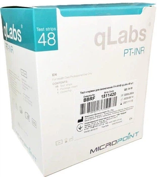 Тест-полоски для определения ПЧ-МНО qLabs QS-1-48 Pro 48 шт