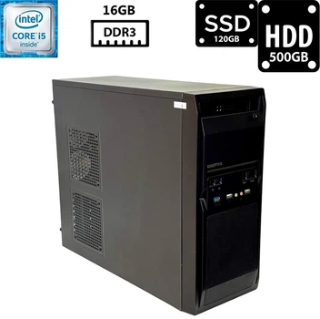 Компьютер CHIEFTEC Libra Black Core i5-6500 16GB DDR3 SSD 120GB+HDD 500GB HD Graphics 530 ATX CHIEFTEC 500W Б/У