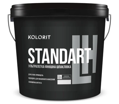 Шпаклевка ультралёгкая финишная акриловая Kolorit Standart LH 10кг