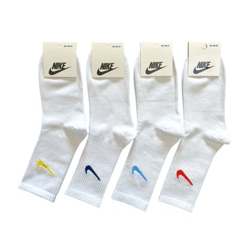 Набір жіночих шкарпеток Nike теніска з резинкою 4 пари 36-41 White