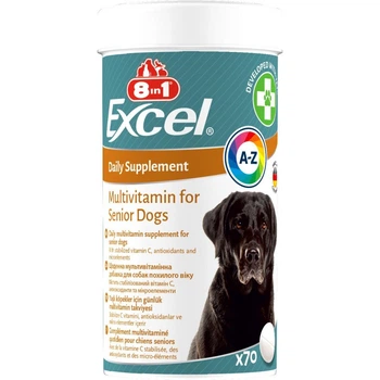 Витамины для пожилых собак 8in1 Excel Multi Vitamin Senior мультивитамин 70 шт (661822)
