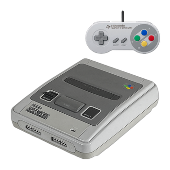 Набор Консоль Nintendo SNES SNSP-001A Europe Light Grey Б/У + Геймпад Проводной Japan Style